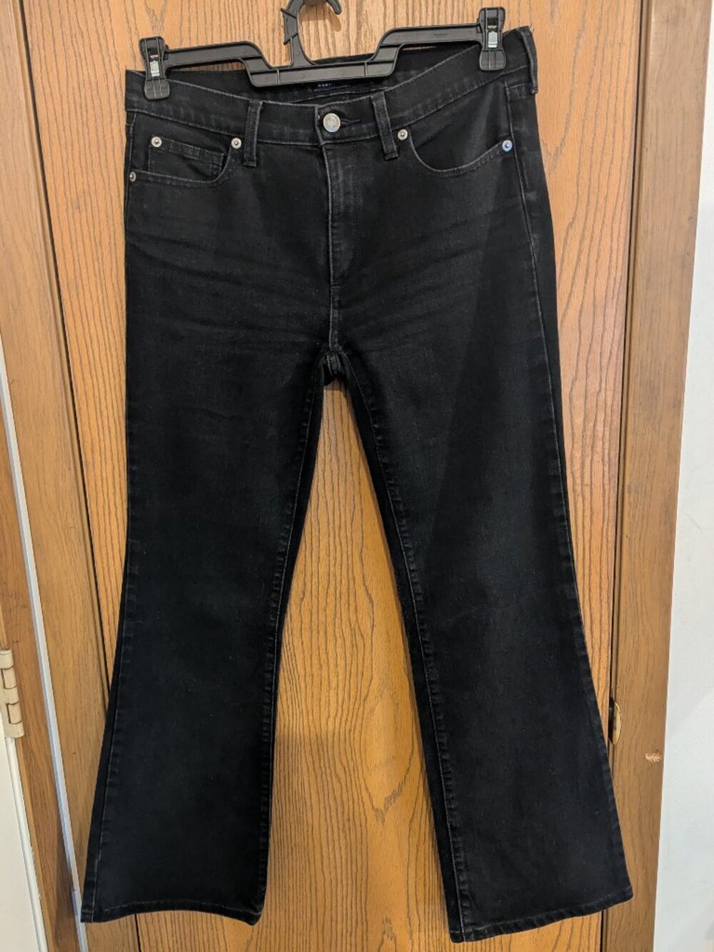 Gap Denim Bootcut‎ 5 Pocket Zip Black Women's Jeans-4/27P
